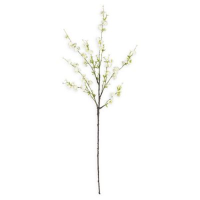 Nearly Natural 38-Inch Cherry Blossom Flowers in White (Set of 6) | Bed Bath & Beyond