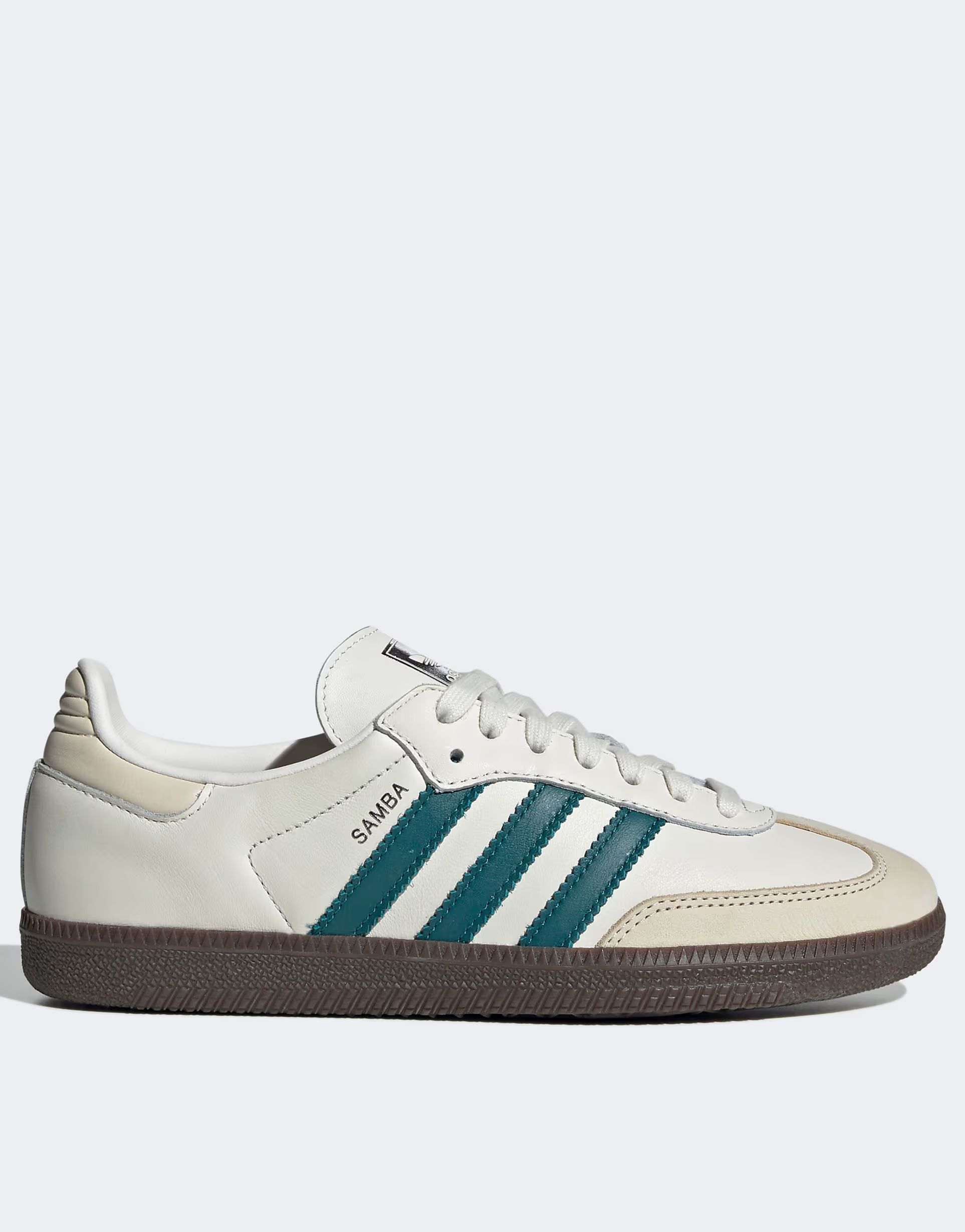 adidas Originals Samba OG sneakers in white and green | ASOS (Global)