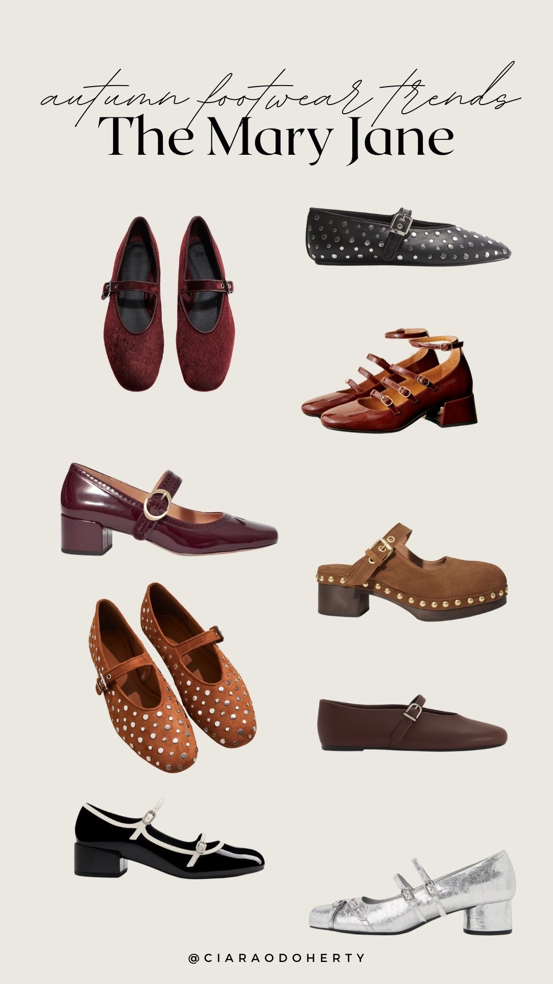 Autumn footwear trends: Mary Janes 
Ballet pump, clog, velvet, suede 

#LTKautumn #LTKireland #LTKeurope