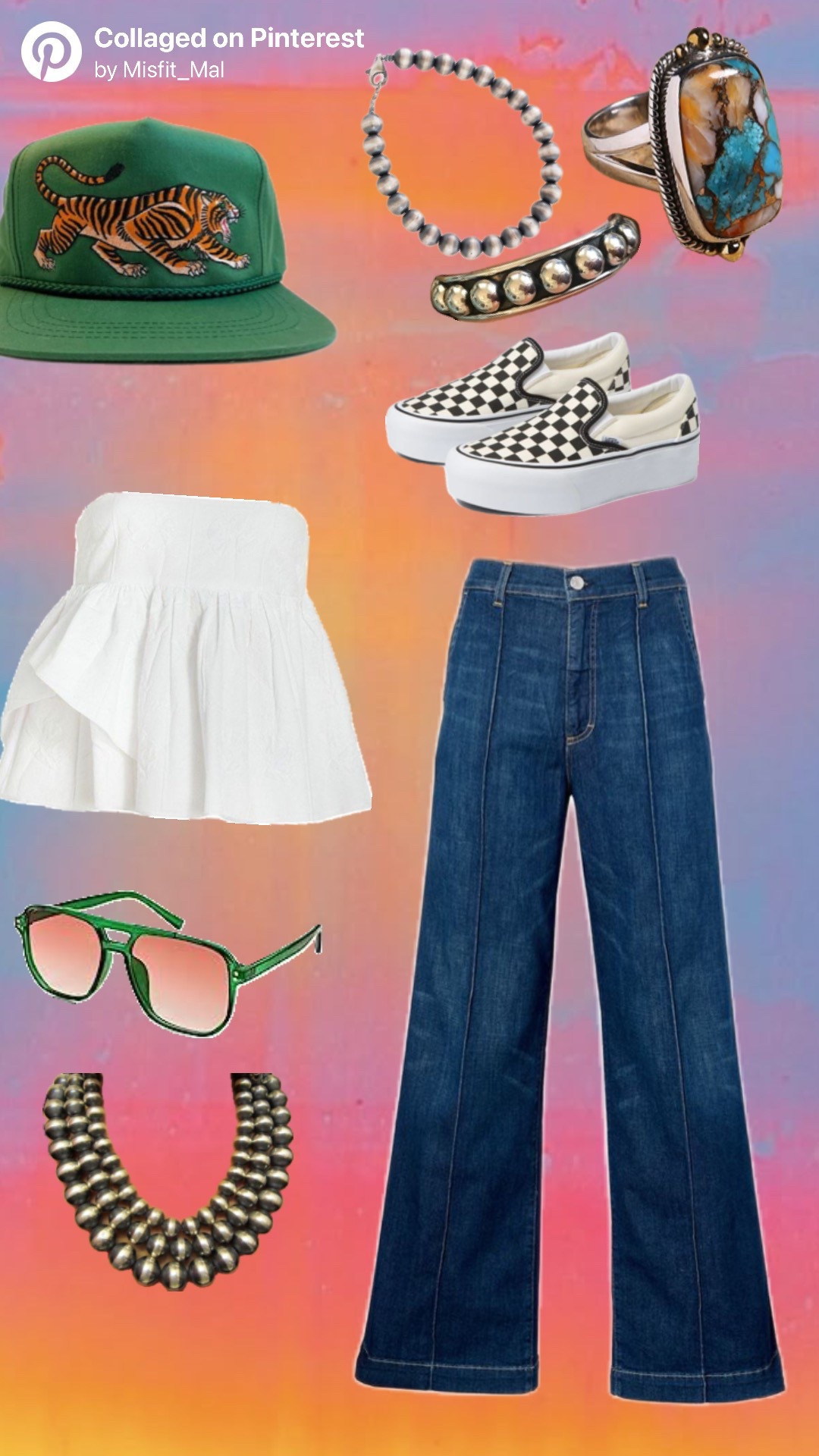 Day 3 of recreating outfit inspo from Pinterest, but on a budget! I couldn’t find that exact hat or anything close to it, which is a bummer because it’s SO CUTE! But added some options in the same pretty green. 

#LTKSummerEdit #LTKFindsUnder100 #LTKStyleTip