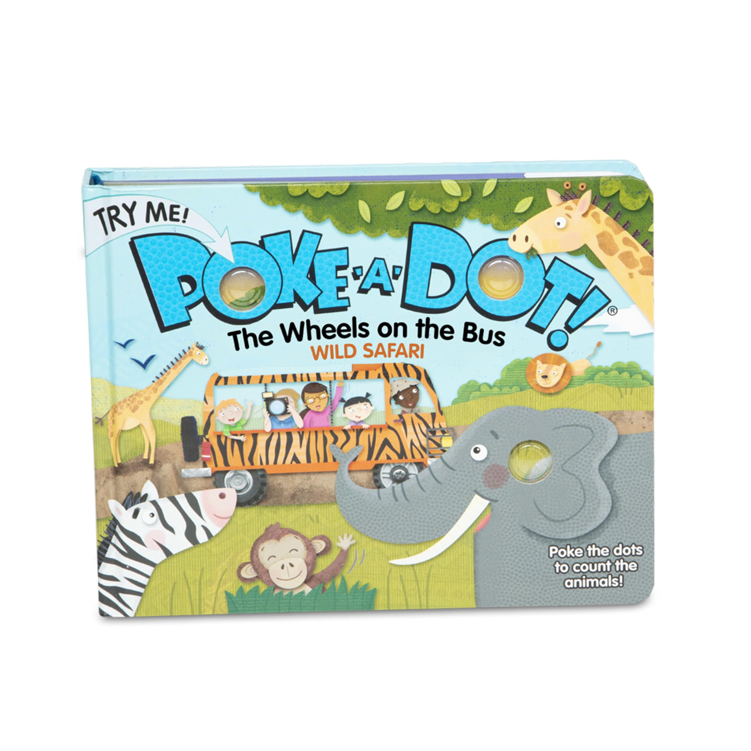 Melissa & Doug Children's Book - Poke-A-Dot: The Wheels on the Bus Wild Safari (Board Book with B... | Amazon (US)