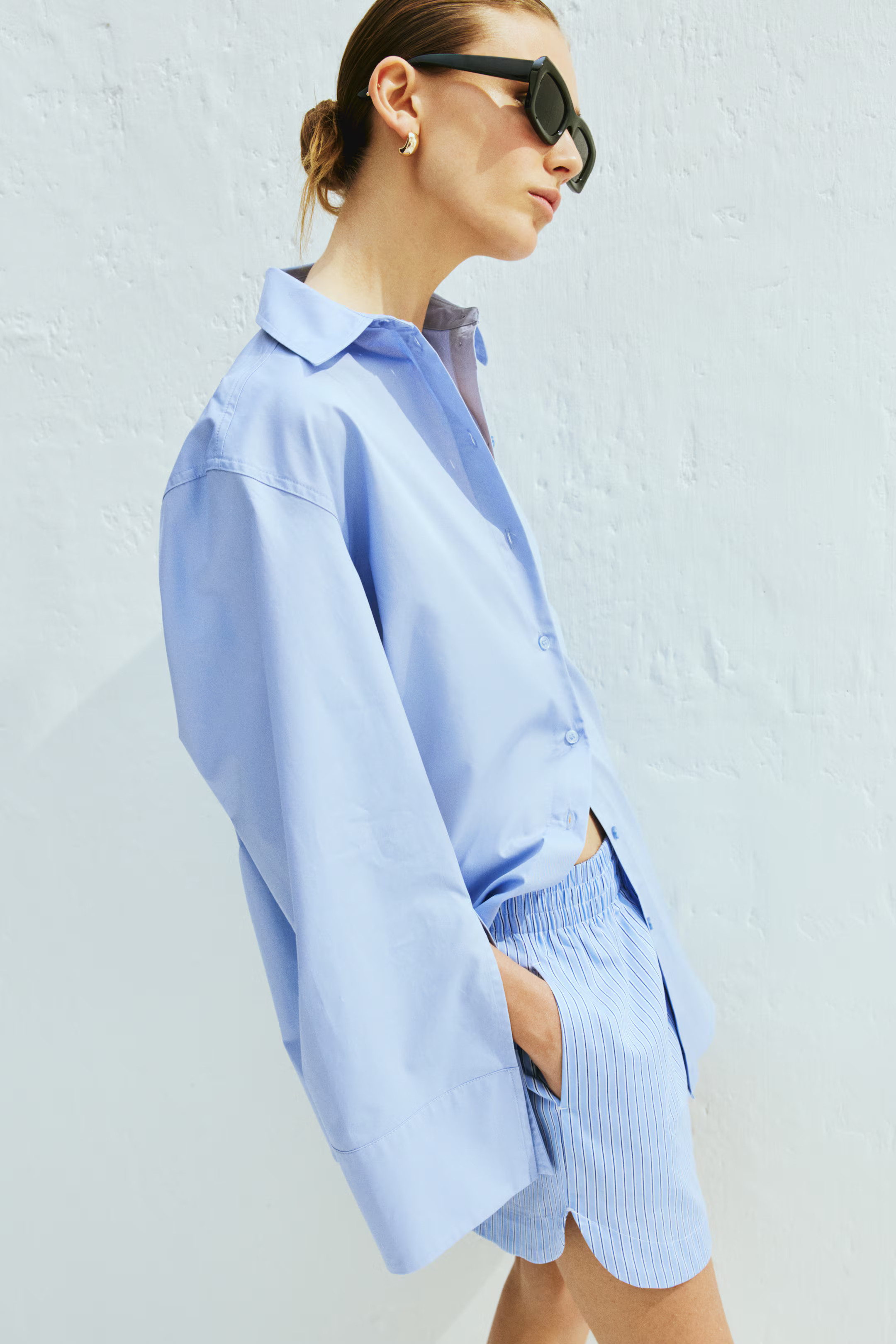 Pantalón corto de popelina | H&M (FR, IT, ES, PT, BE)