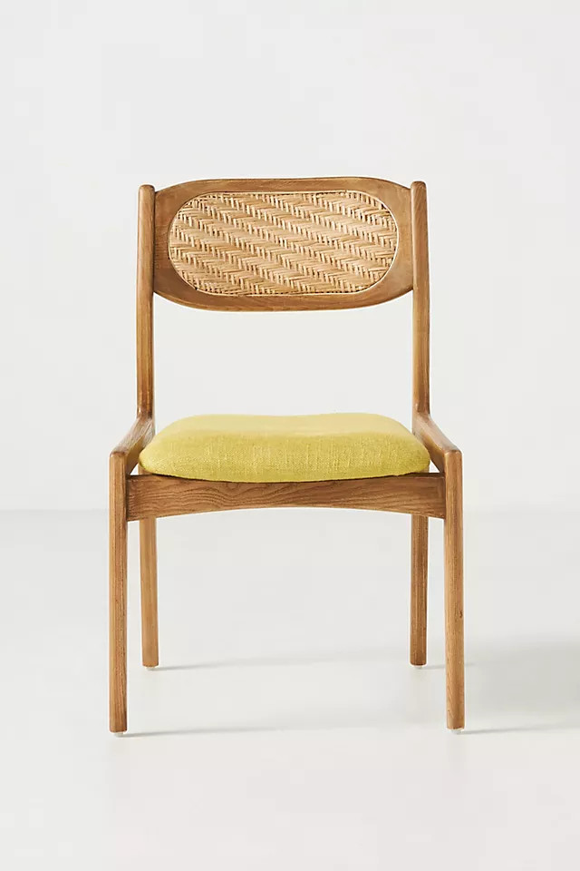 Zoey Caned Armless Dining Chair | Anthropologie (US)