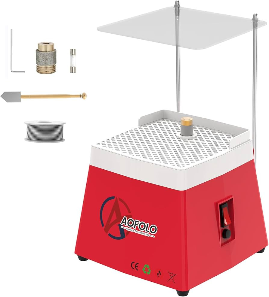 Stained Diamond Glass Grinder Machine DIY Tool with 5/8" & 1" Grinder Bits, 63/37 Solder, Glass C... | Amazon (US)