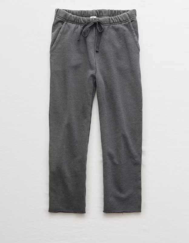 Aerie Sandy Fleece Cropped Sweatpant | American Eagle Outfitters (US & CA)