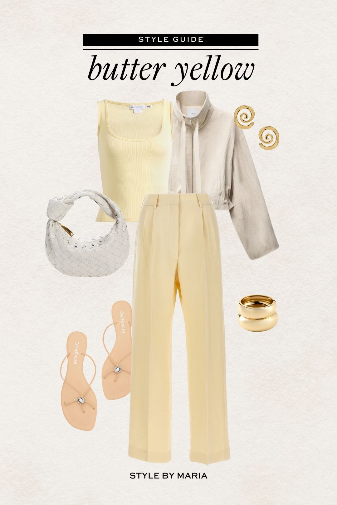 Butter yellow spring outfit
Mango butter yellow trousers 
Jeffrey Campbell sandals 
Good American butter yellow top
Mango linen jacket 

#LTKStyleTip #LTKFindsUnder100 #LTKFindsUnder50