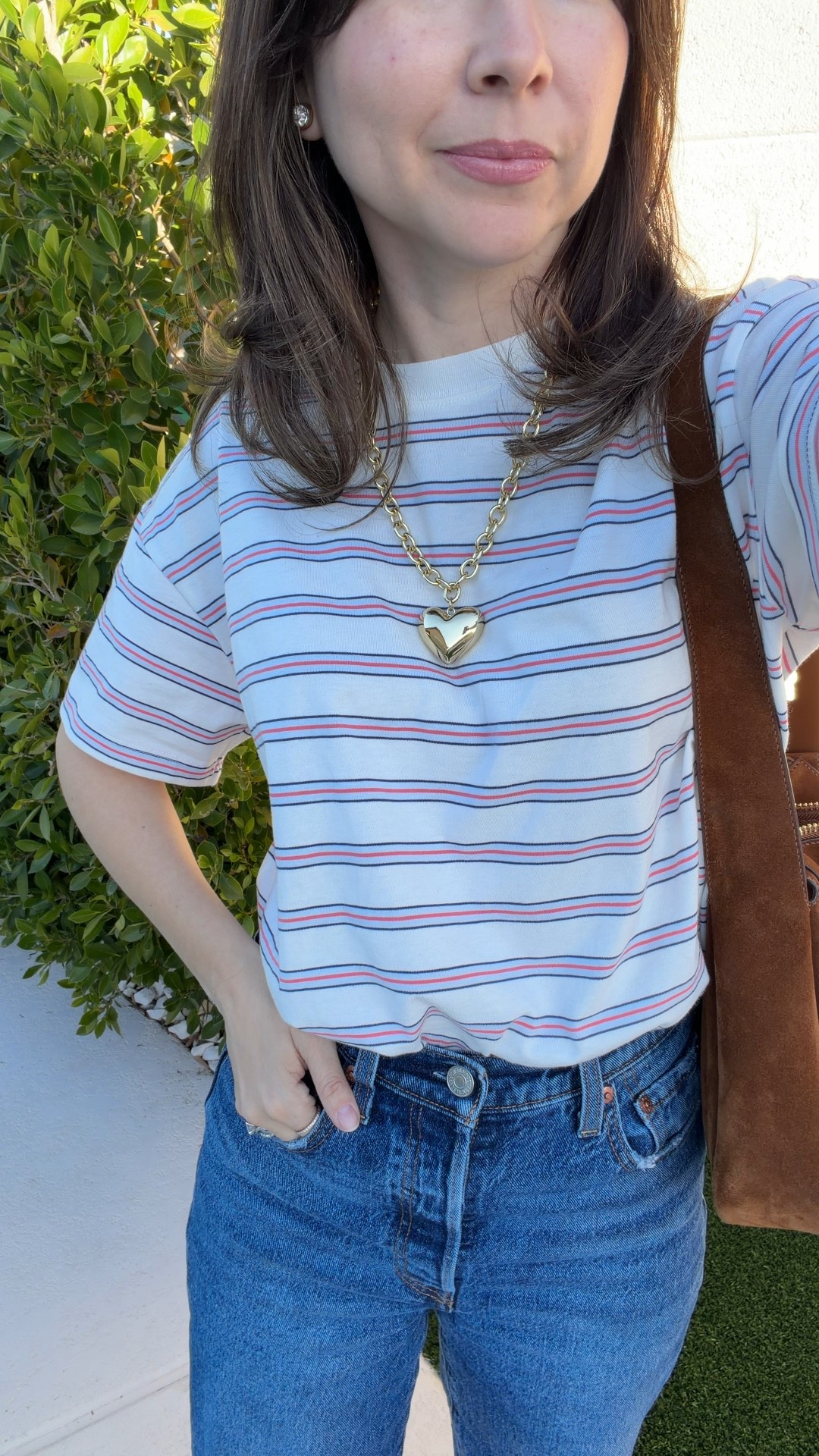 Easy everyday outfit I wear on repeat as a 5’2 petite mom. The striped tee is relaxed but not oversized, the jeans hit at the right length, and everything works for real life. Comfortable, simple, and easy to re-wear.@Levi's

Top small
Jeans25x27


Comment SHOP below to receive a DM with the link to this post on my LTK ⬇ https://liketk.it/5R3Mj #ltkpetite #ltkootd

#LTKootd #LTKgrwm