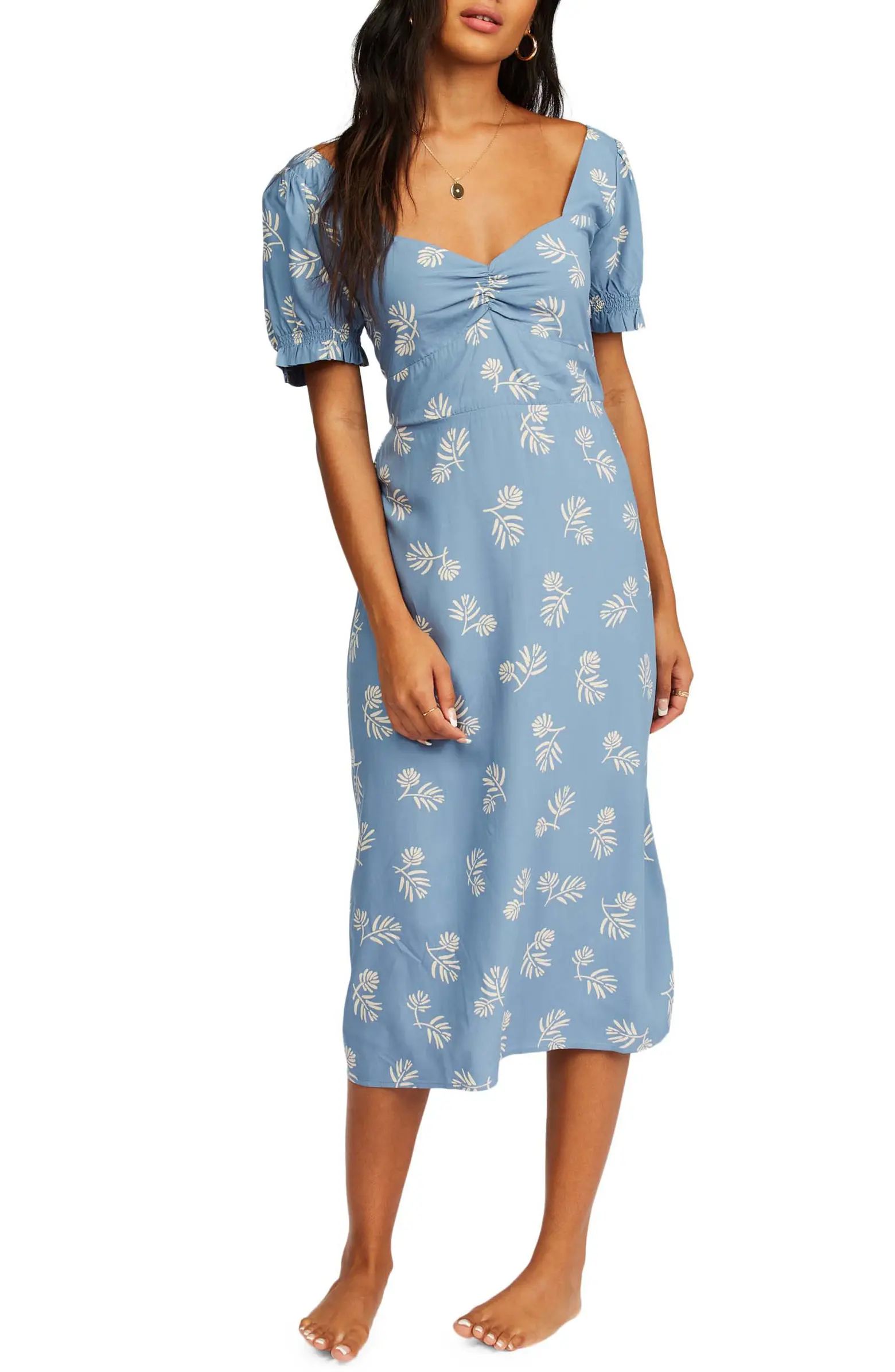 Love Letters Floral Midi Dress | Nordstrom