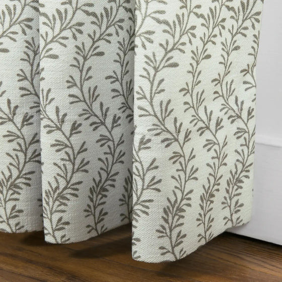 Britt Bengoechea Floral Print Linen Cotton Drapery Pleated | TWOPAGES