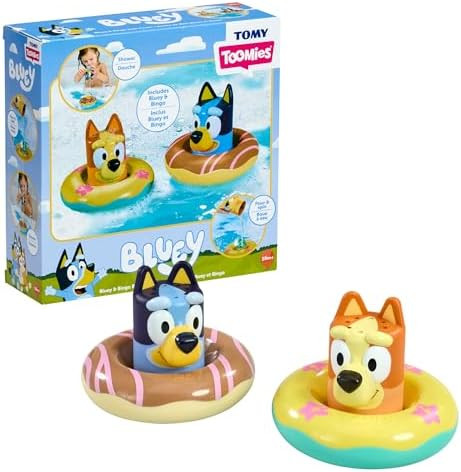TOMY Toomies Splash & Float Bingo and Bluey Water Toys - 2-in-1 Toddler Bath & Pool Play Set with... | Amazon (US)