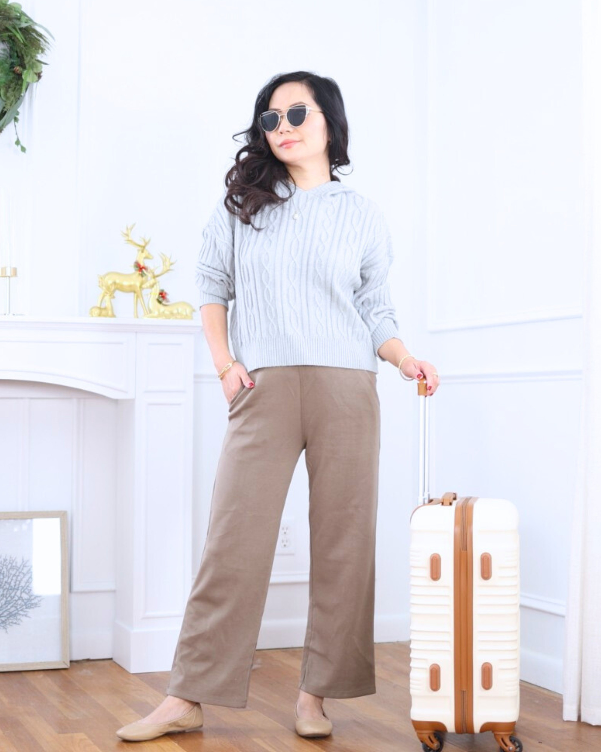 Cozy meets casual — a Macy’s cable knit pullover hoodie styled with Amazon pants and flats for an easy, everyday outfit that still feels put together. I’m 5’2, wearing size XS.

#LTKOver40 #LTKootd #LTKPetite