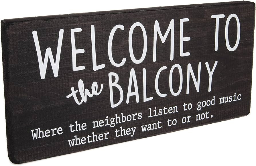Outdoor Balcony Decor for Apartment - Small Balconies Wall Art - Welcome Sign for Summer Apartmen... | Amazon (US)