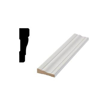 Woodgrain MillworkLWM 356 19/32 in. x 2-1/4 in. x 84 in. Primed MDF Door and Window Casing Moldin... | The Home Depot