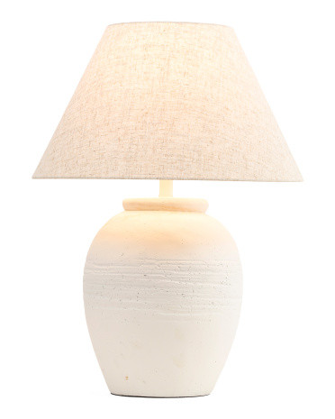 27in Artisan Jug Table Lamp With Tapered Shade | TJ Maxx
