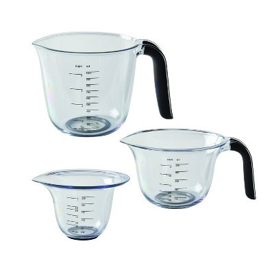 KitchenAid Set of 3 Measuring Cups: Plastic, Dishwasher-Safe, Easy-Pour Spout, 2, 1, & 4-Cup Stackable Design | Target