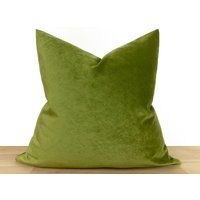Green Velvet Pillow Cover, Euro Sham, Cushion Throw Living Room Pillow, Home Decor| All Sizes | Etsy (US)