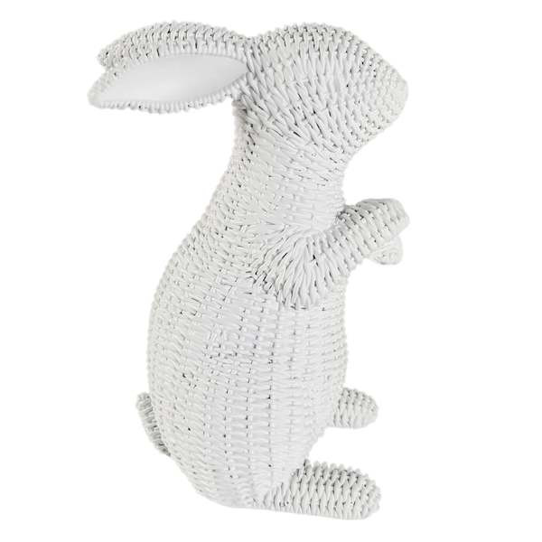 Providence White Textured Bunny, 8" | At Home