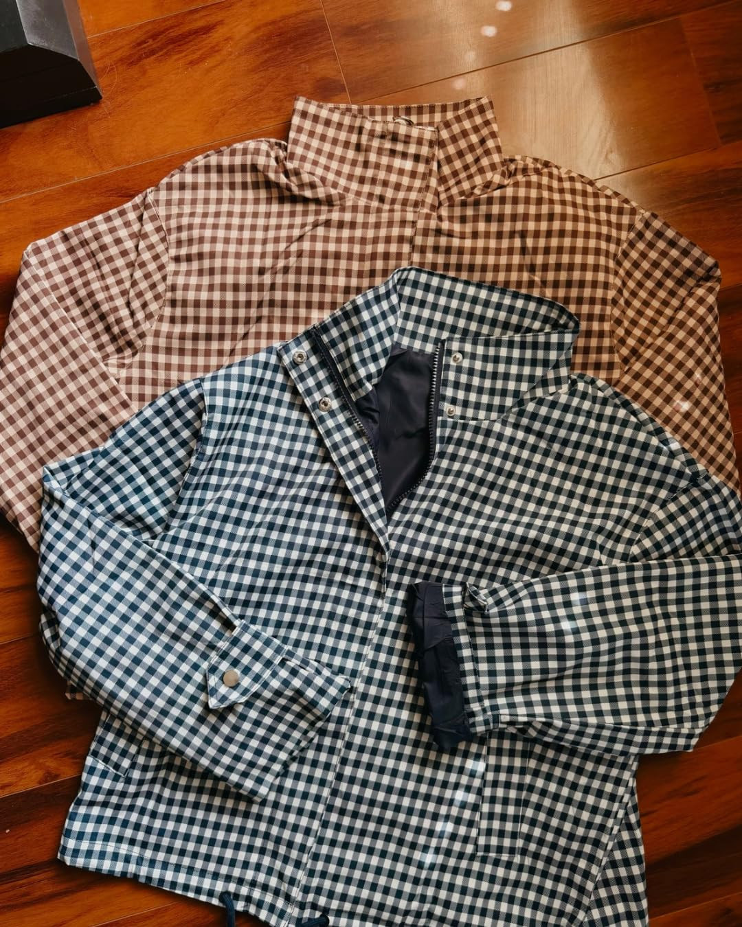 Xiaoxuemeng Womens Plaid Jacket Casual Lightweight Lapel Collar Trench Coat | Loose Bomber Jacket... | Amazon (US)