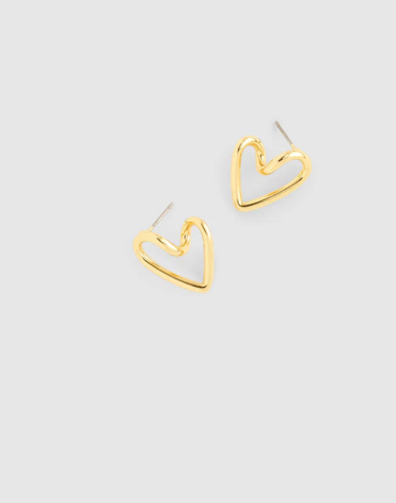 Looped Heart Hoop Earrings | Madewell