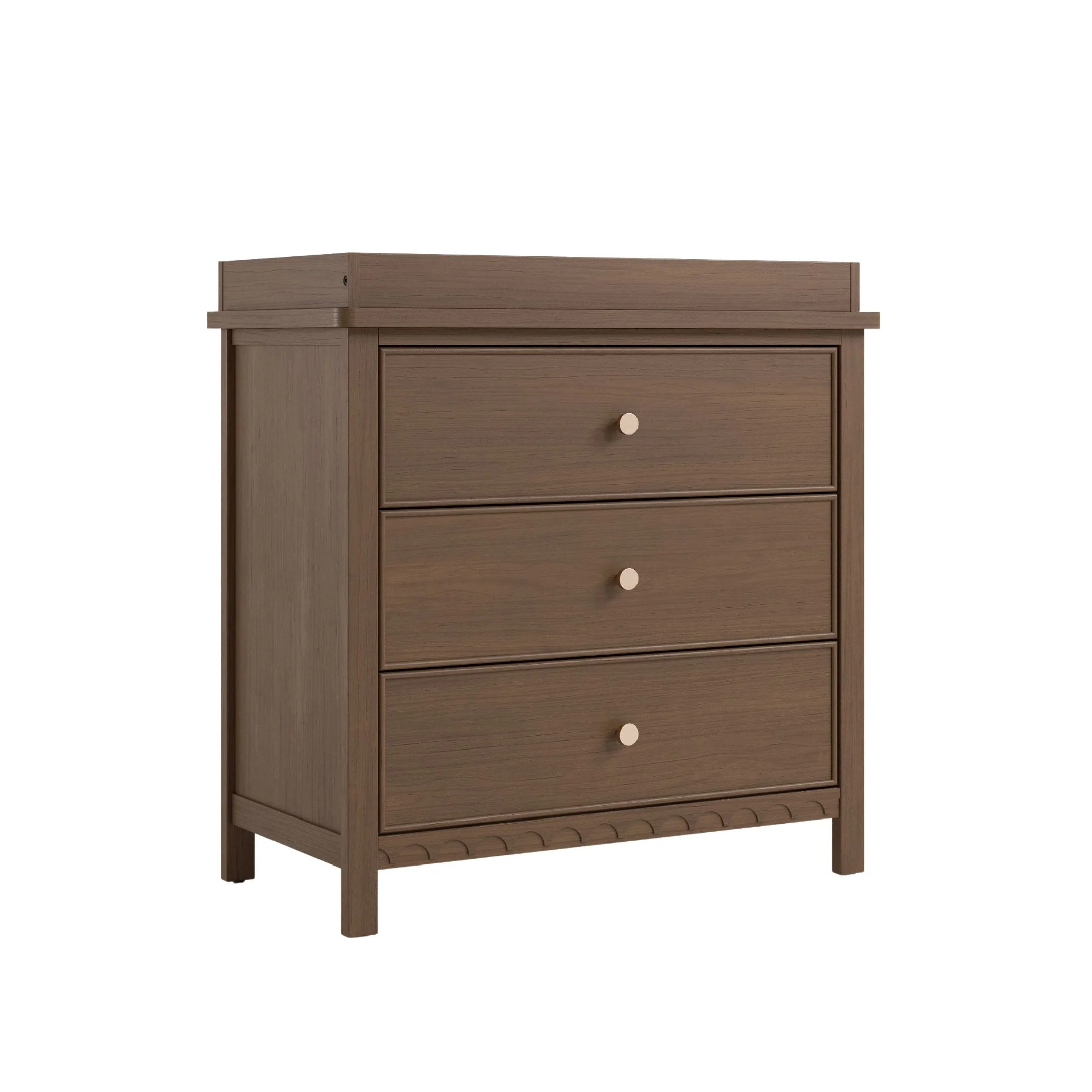 Graco Sasha 3 Drawer Dresser with Infant Changing Topper, Hazelnut | Walmart (US)