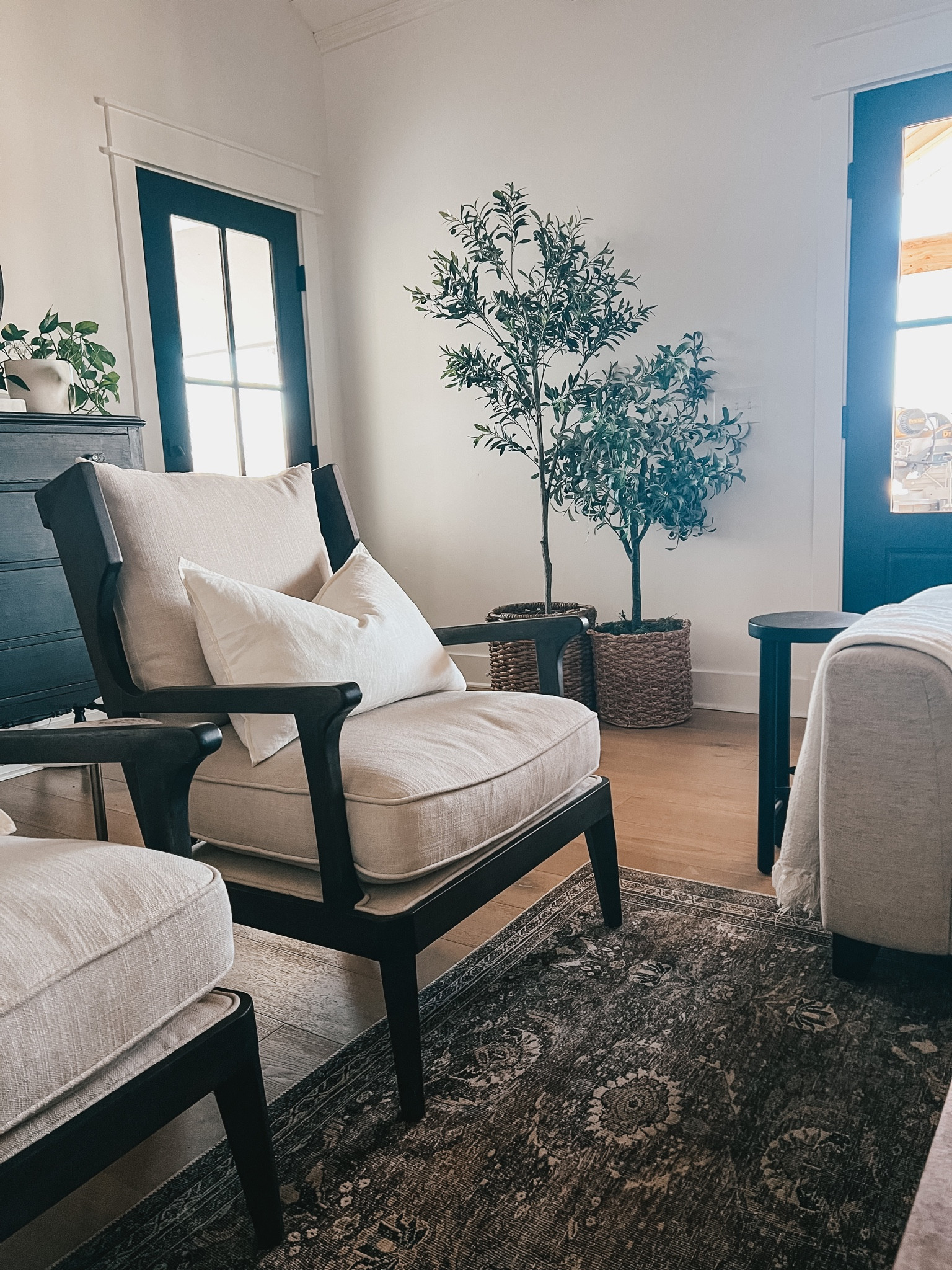 Classic white spring pillow cover + on my favorite accent chair. 

#LTKFind #LTKhome #LTKSeasonal