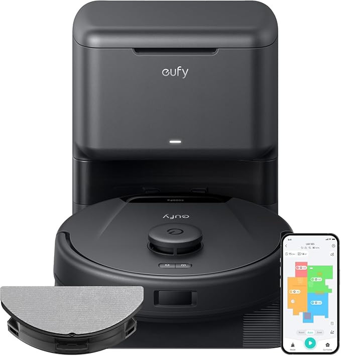 eufy L60 Hybrid Robot Vacuum with Self Empty Station, Hair Detangling Technology, Up to 60 Days o... | Amazon (US)