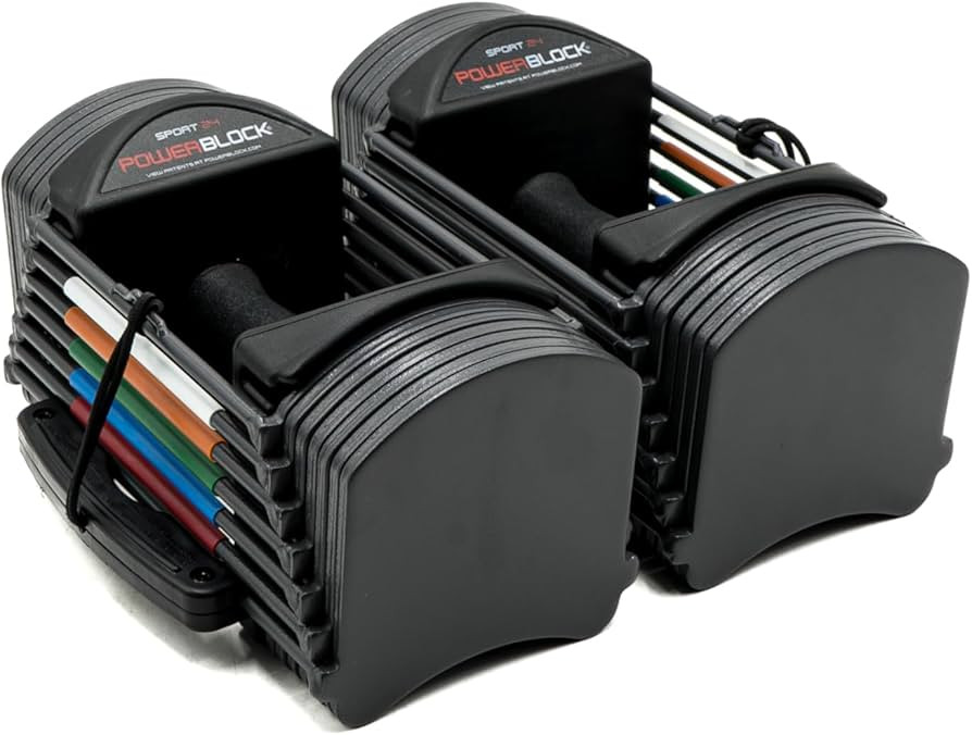 PowerBlock Sport 24 Adjustable Dumbbells, Sold in Pairs, 3-24 lb. Dumbbells, Durable Steel Build,... | Amazon (CA)