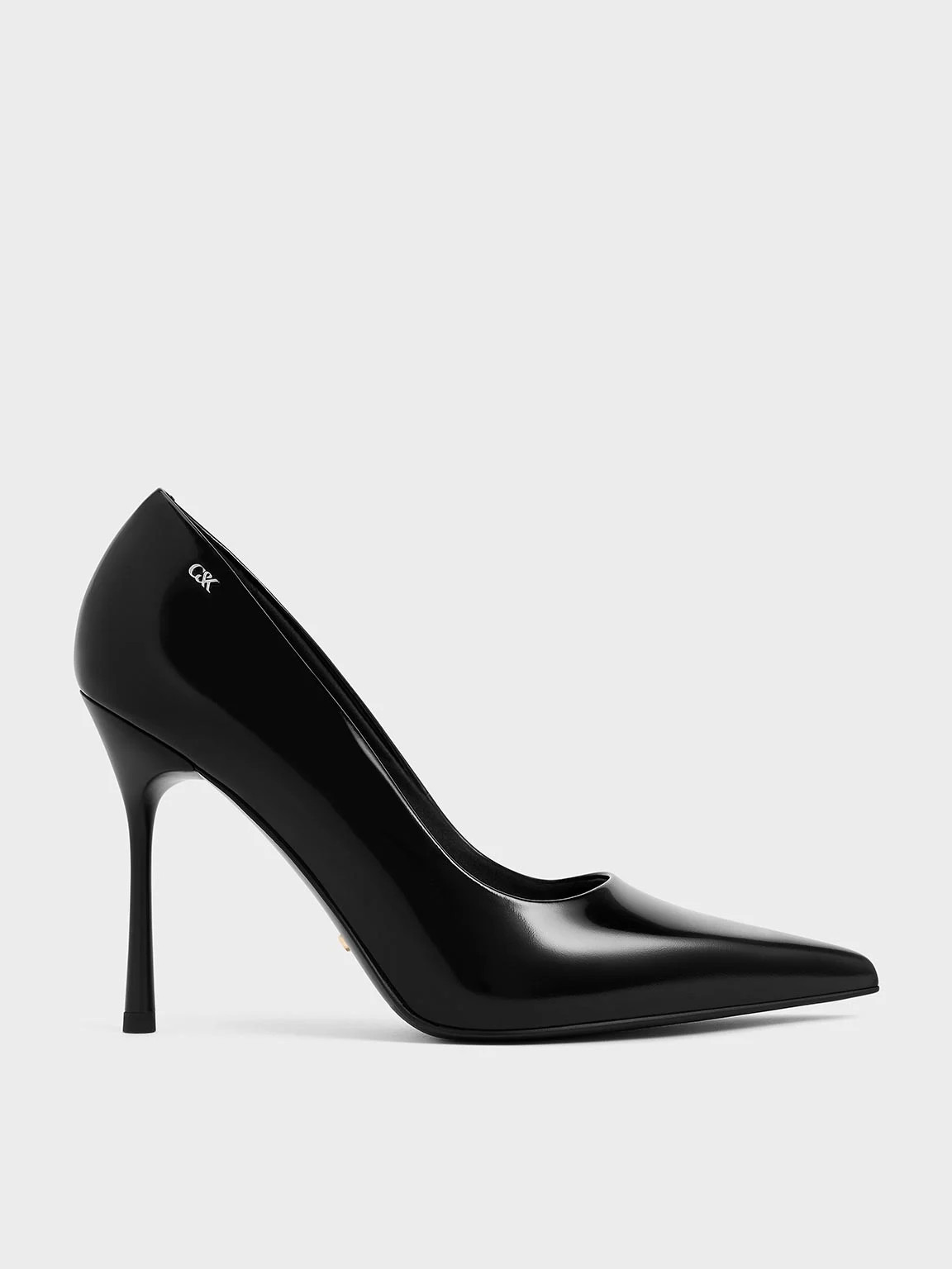 Black Box Kyra Leather Pointed-Toe Pumps | CHARLES & KEITH UK | Charles & Keith UK