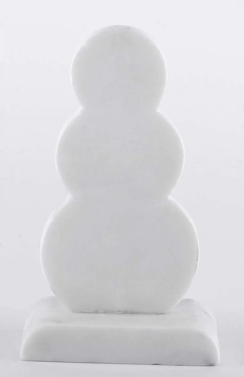 Small Marble Snowman Christmas Tabletop Decoration, White, 6.75", by Holiday Time | Walmart (US)