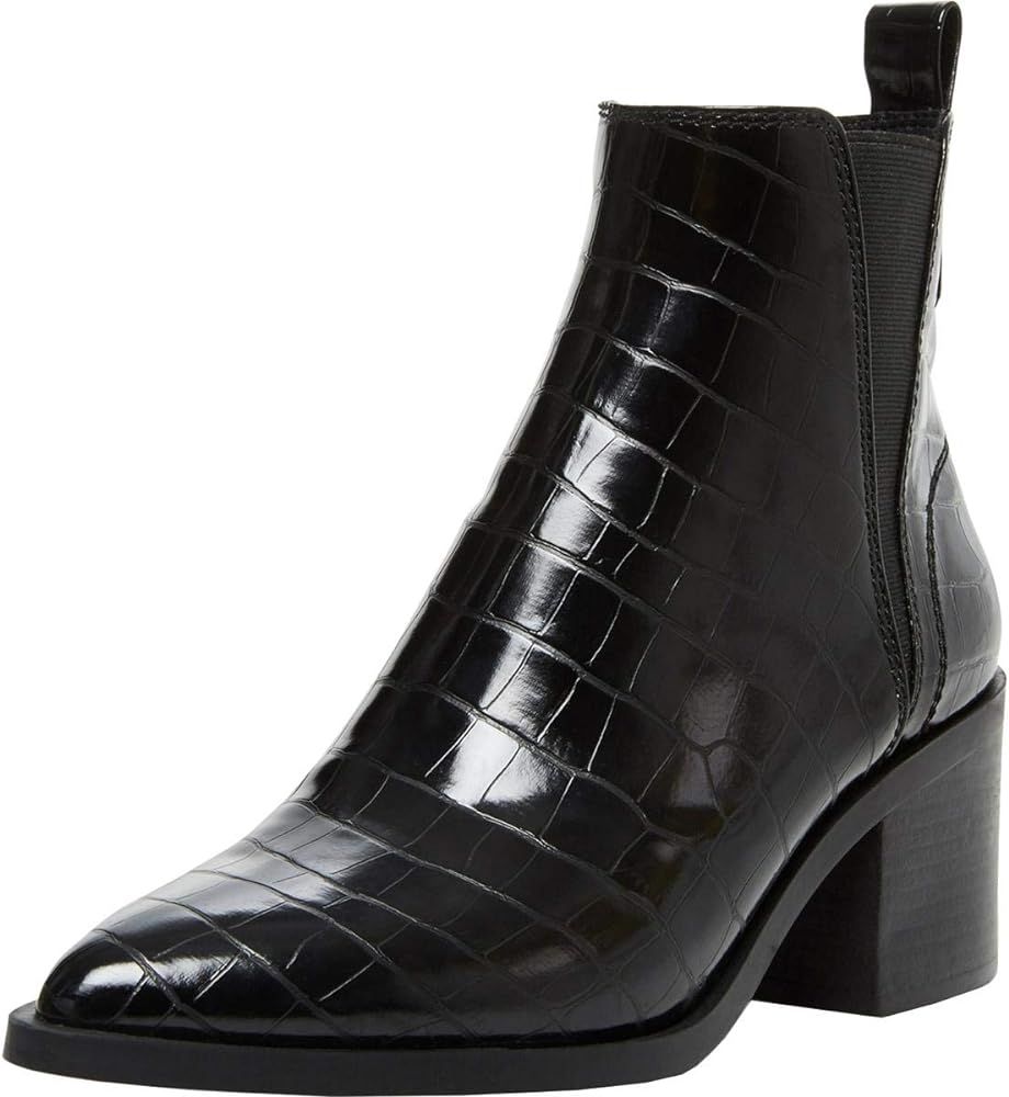 Steve Madden Audience Boot Black Croco | Amazon (US)