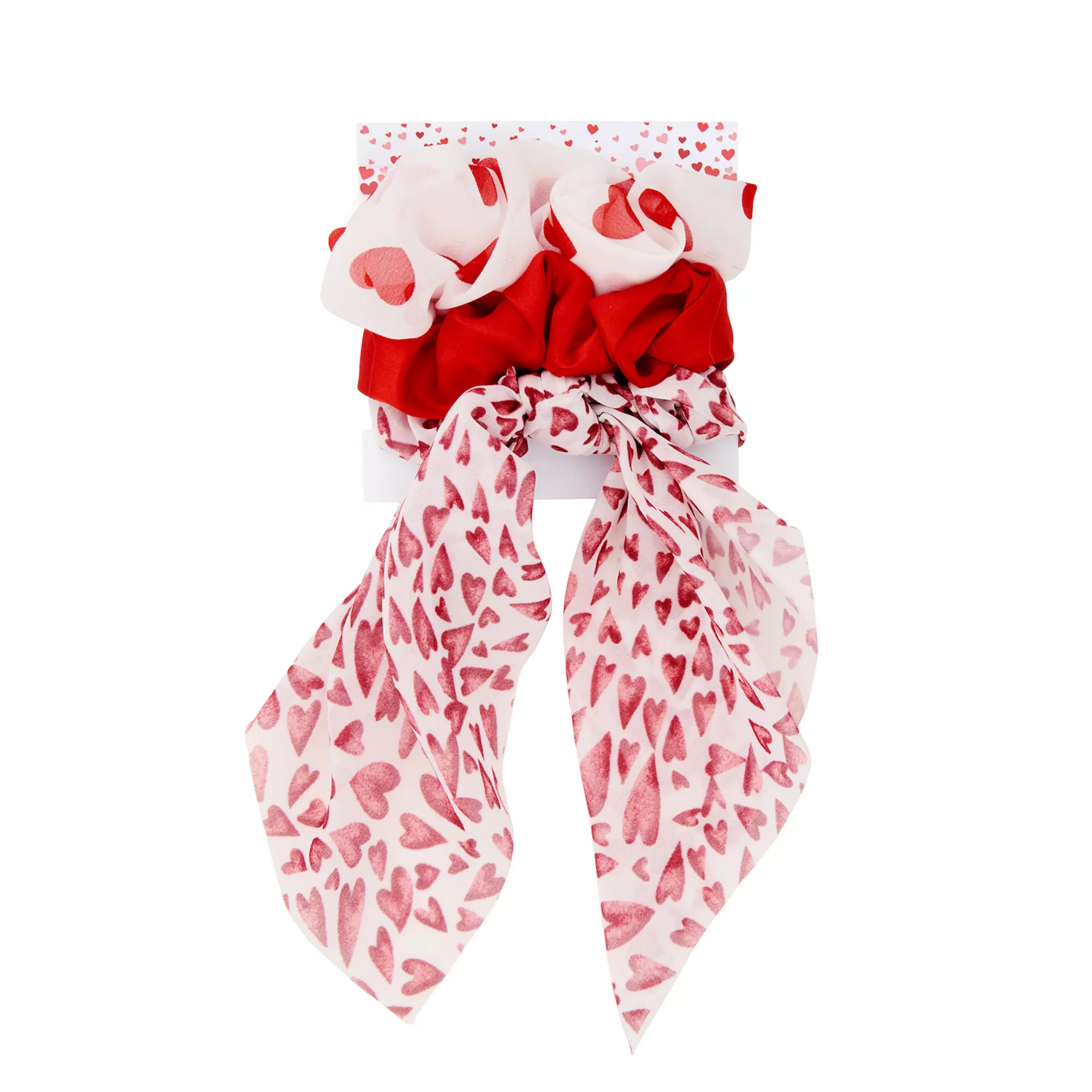 Heart Print Scrunchie Set 3-pk. | Kohl's