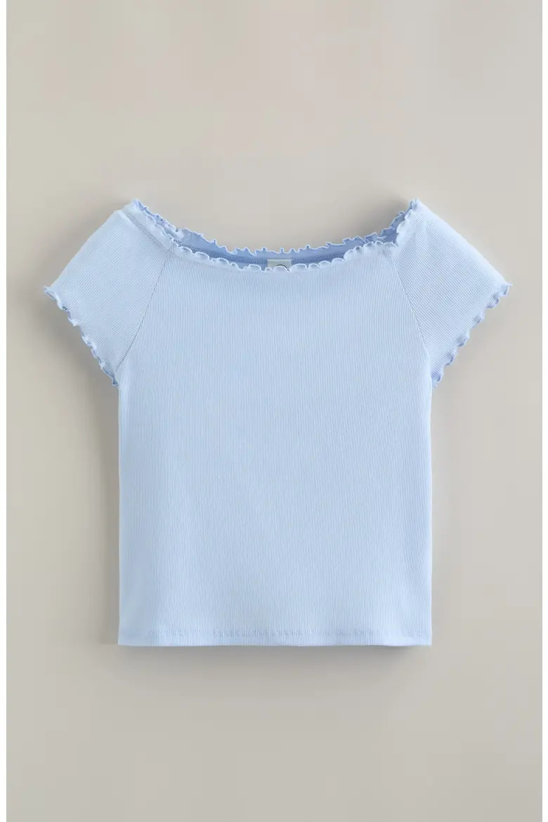 Kids' Lettuce Edge Rib T-Shirt (Women) | Nordstrom | Nordstrom