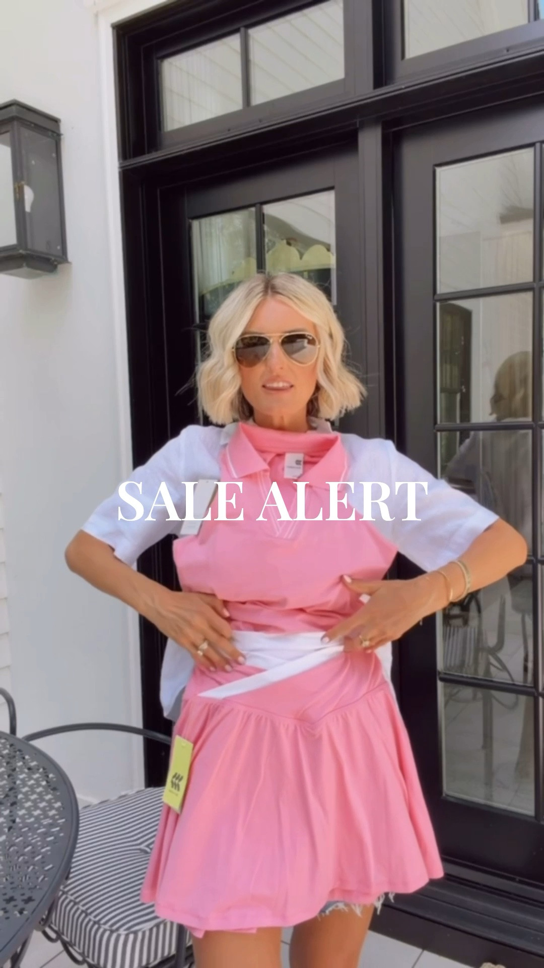 This pink polo and matching skirt is 😍! The scallop detail along the v neckline is so cute and feminine. Definitely pick this up- whether you golf, work out, or if you just want a good everyday athleisure set! Bought size s in both Loverly grey, Target finds, pink athletic polo outfit, summer golf skirt outfit, everyday athletic skirt set, pink casual skirt tennis golf

#LTKootd #LTKActive #LTKSaleAlert