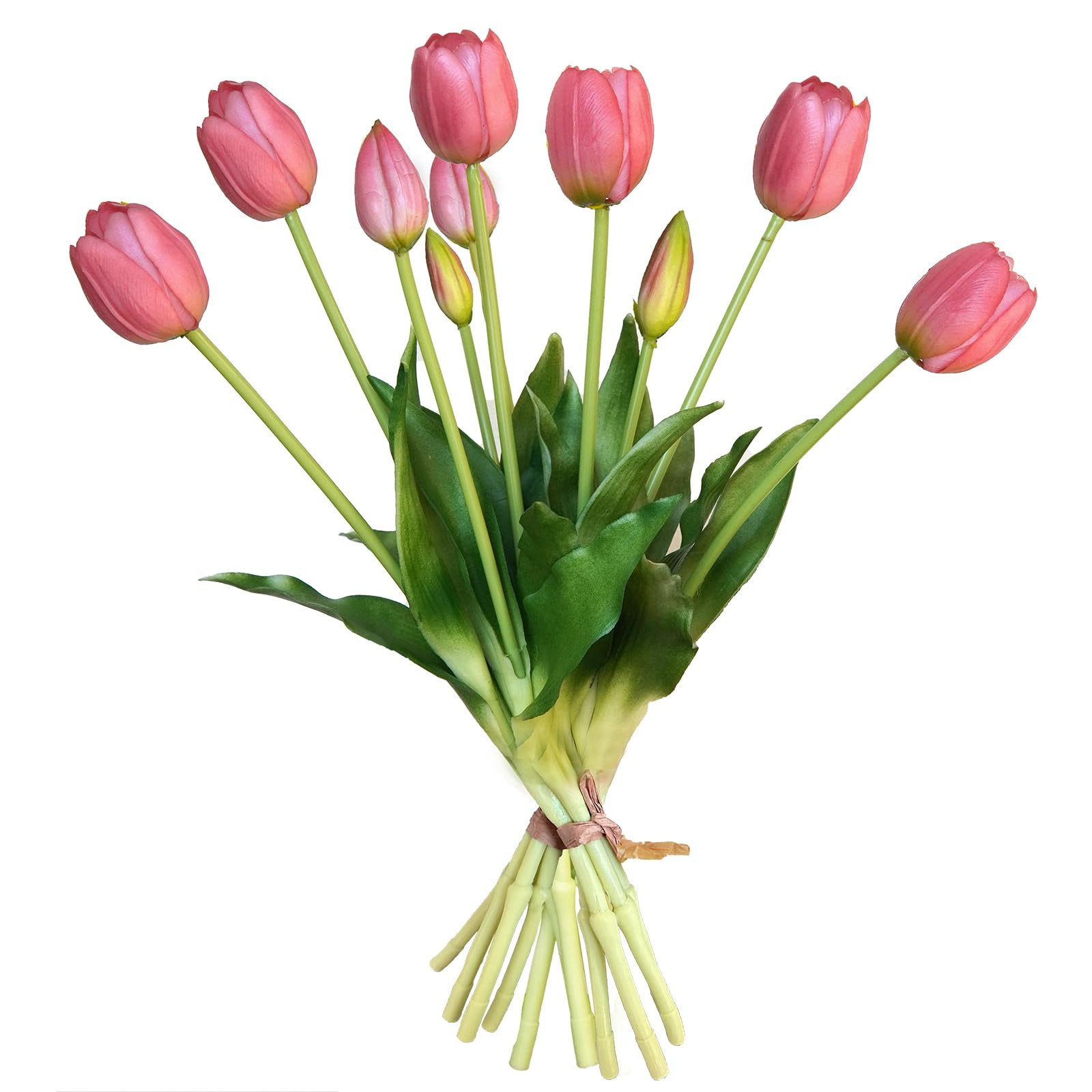 10 Pcs Fake Tulips Tulips Artificial Flowers Real Touch Fake Flowers Artificial Flower Bouquet for Home Table Party Wedding Decoration(Light Purple) | Amazon (US)