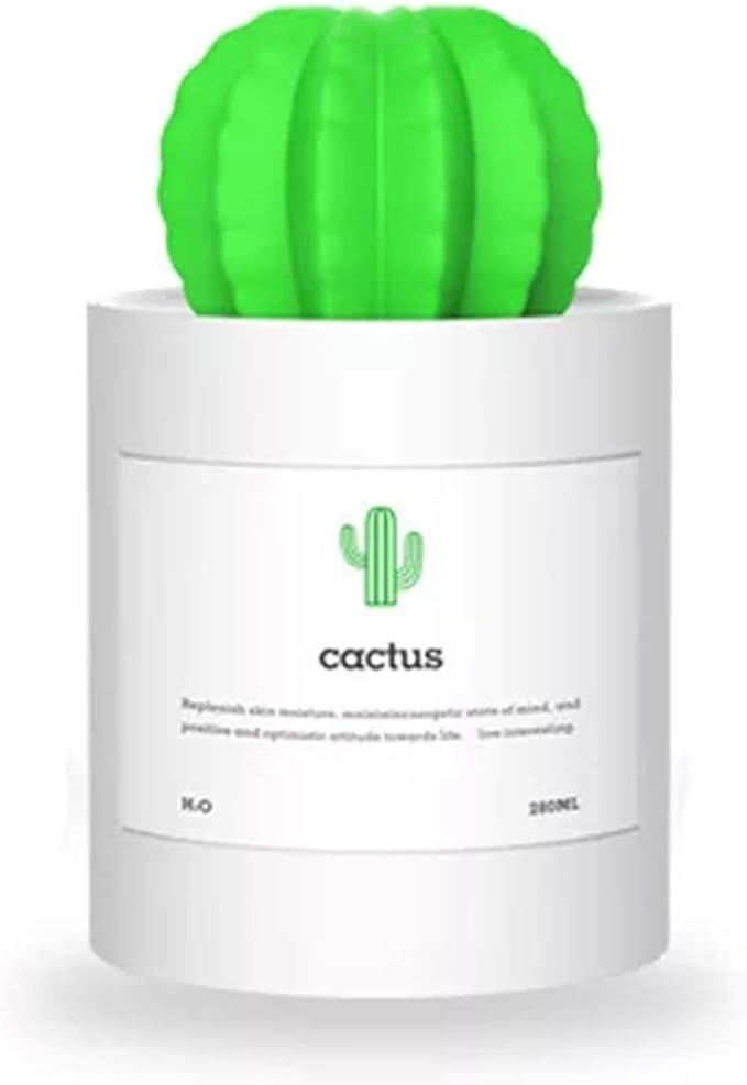 Mini Humidifier, 280ml USB Cool Mist Portable Cactus Air humidifier, Ultra-Quiet Operation for Be... | Amazon (US)