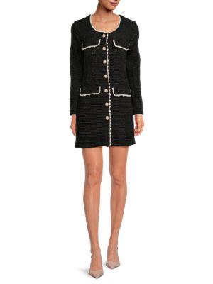 Boucle Mini Dress | Saks Fifth Avenue OFF 5TH