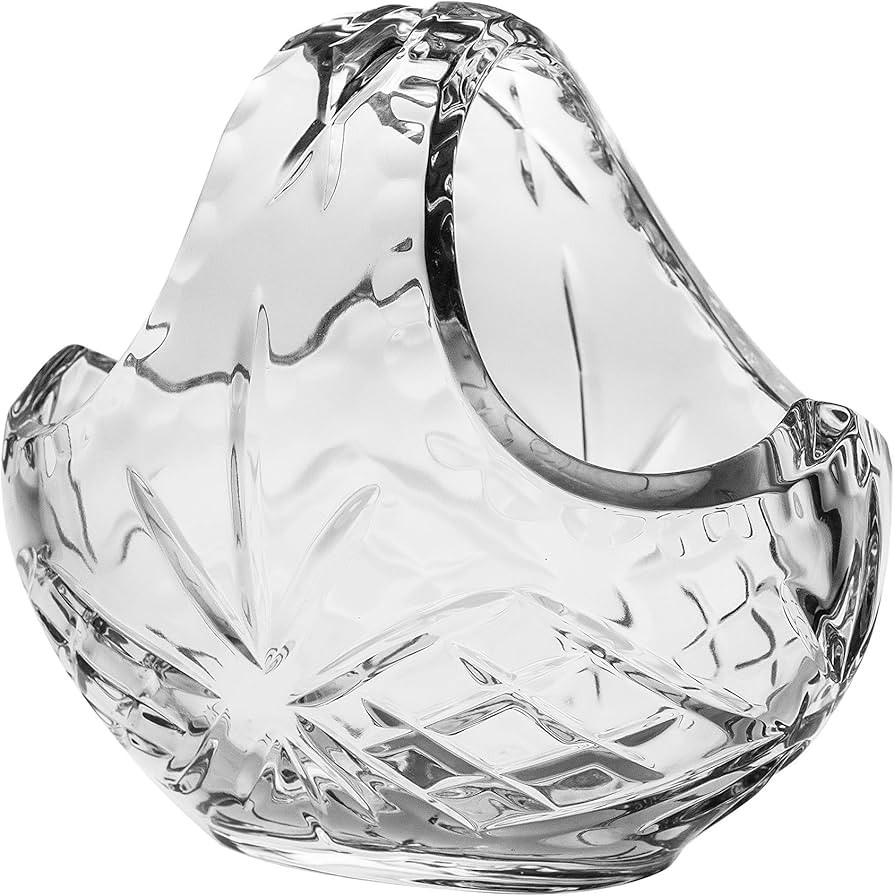 Barski Crystal Basket - Bowl - Hand Cut Crystal - Beautiful Accent Piece - for Nuts - Candies - 6... | Amazon (US)
