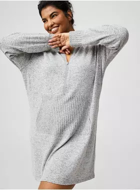 Super Soft Plush Hoodie Lounge Dress | Torrid (US & Canada)