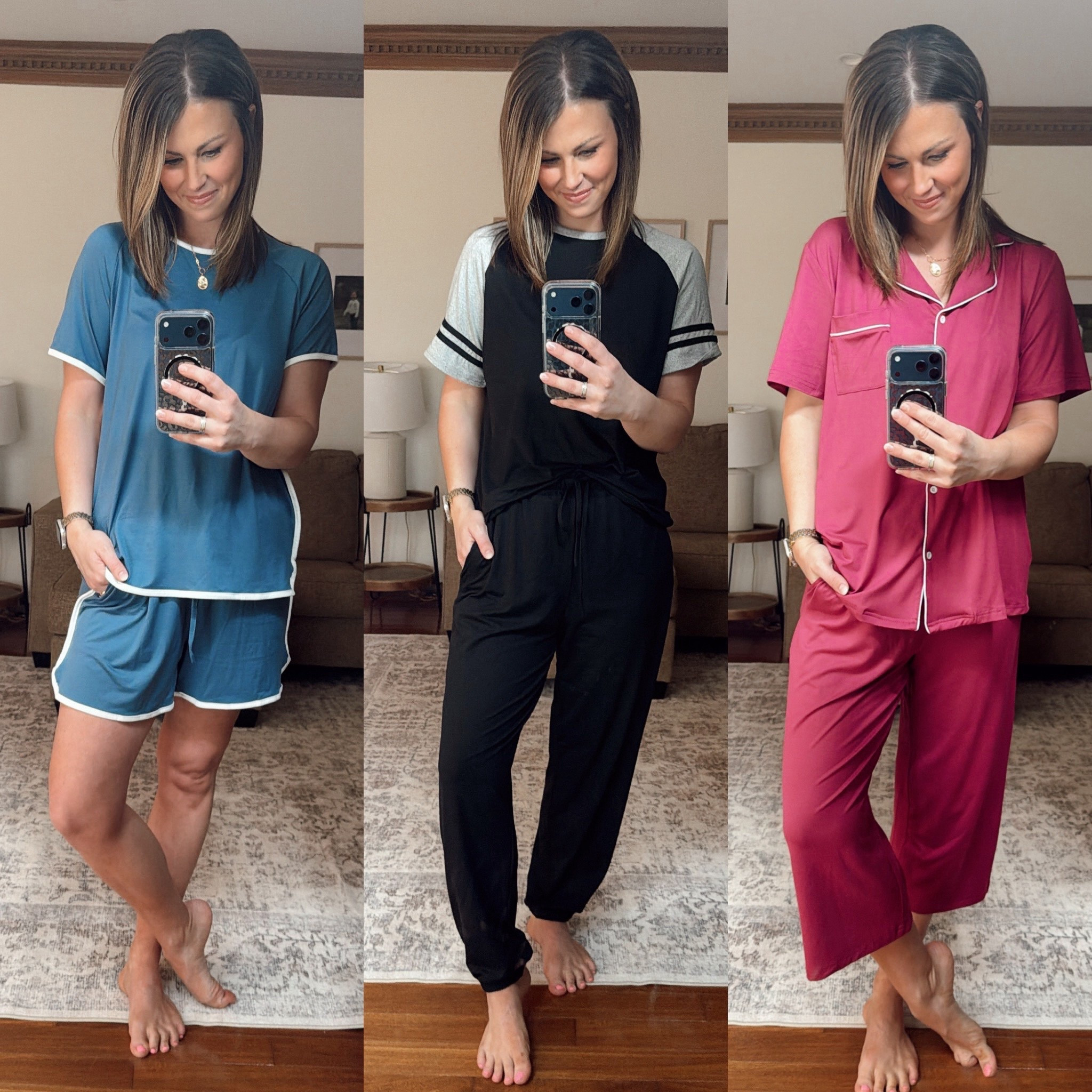 PJ sets from Walmart.com coming in under $22! True to size, I’m wearing a large in each set. All long torso approved! 

#LTKSaleAlert #LTKMidsize #LTKmomlife