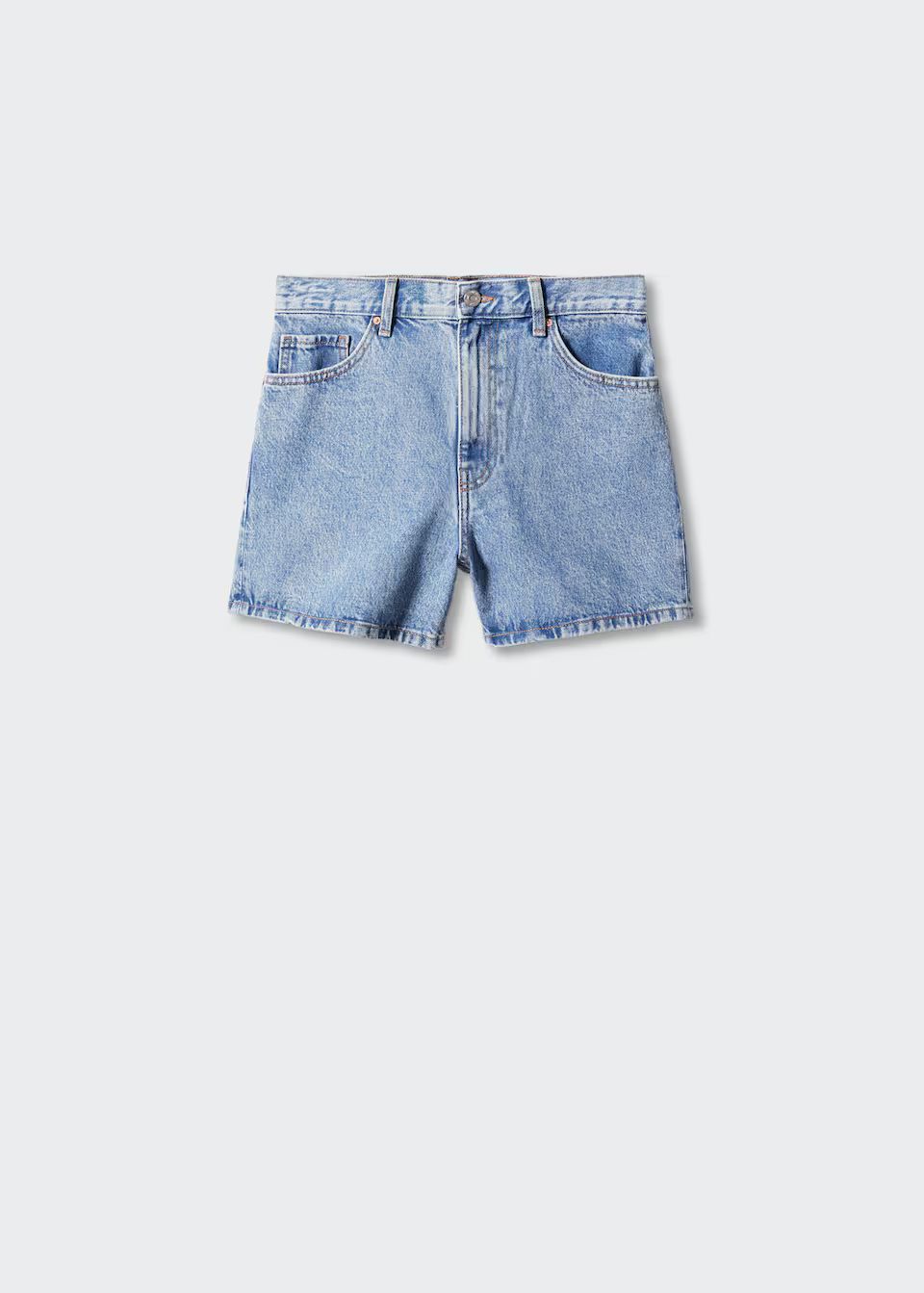 High-rise denim shorts -  Women | Mango United Kingdom | MANGO (UK)