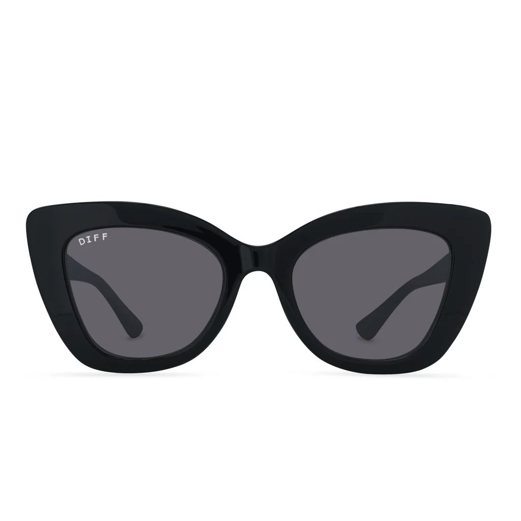 MELODY - BLACK + GREY SUNGLASSES | DIFF Eyewear