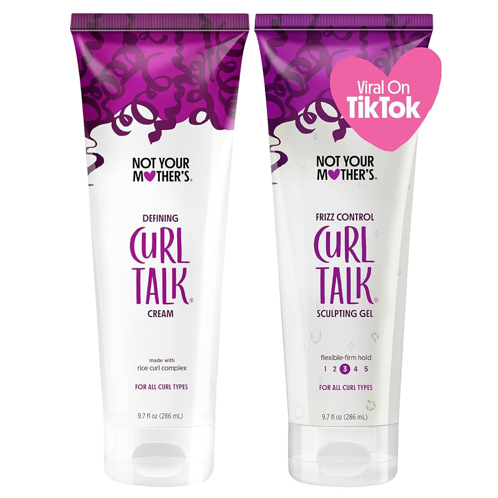 Not Your Mother's Curl Talk Frizz Control Sculpting Gel & Defining Cream (2-Pack) - 9.7 fl oz - F... | Amazon (US)