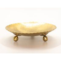 Hammered Brass Tray | Serving Copper Fruit Round Decorative Tray Kitchen Decor Wedding Dish Housewar | Etsy (US)