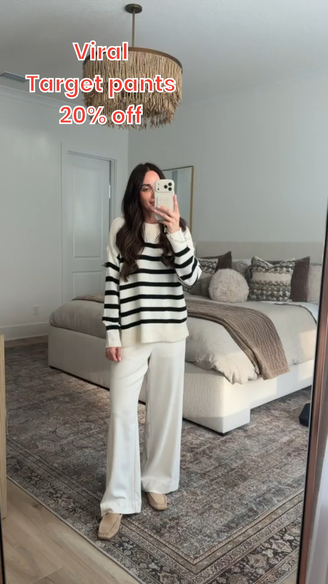 Viral Target pants, Aritzia inspired, 20% off.

Target look for less, striped oversized sweater, relaxed pants, monochrome outfit, spring outfit, relaxed chic outfit, annabrstyle#LTKFindsUnder100

#LTKOver40 #LTKSaleAlert