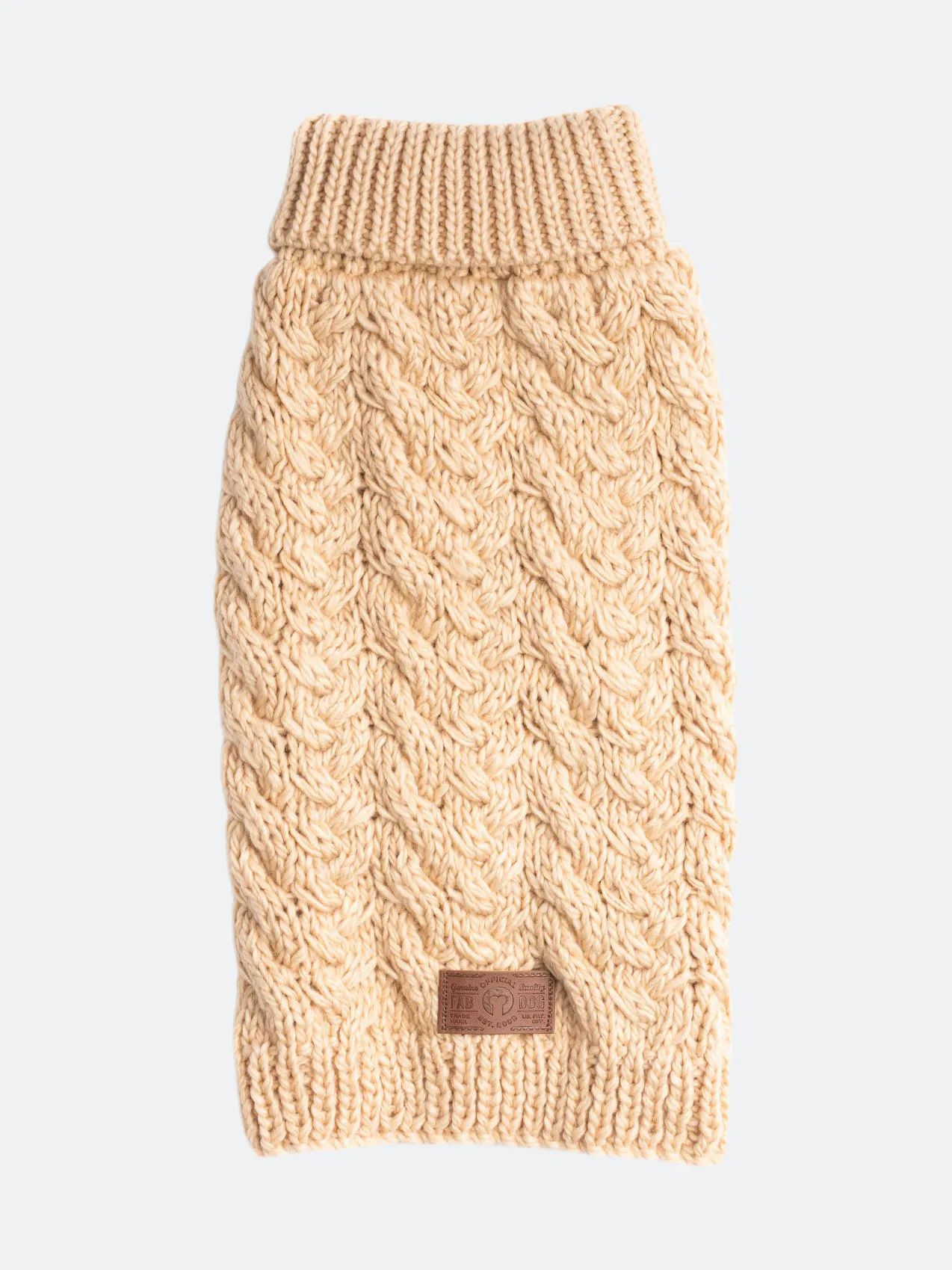 Cream Wool Turtleneck Sweater | Verishop