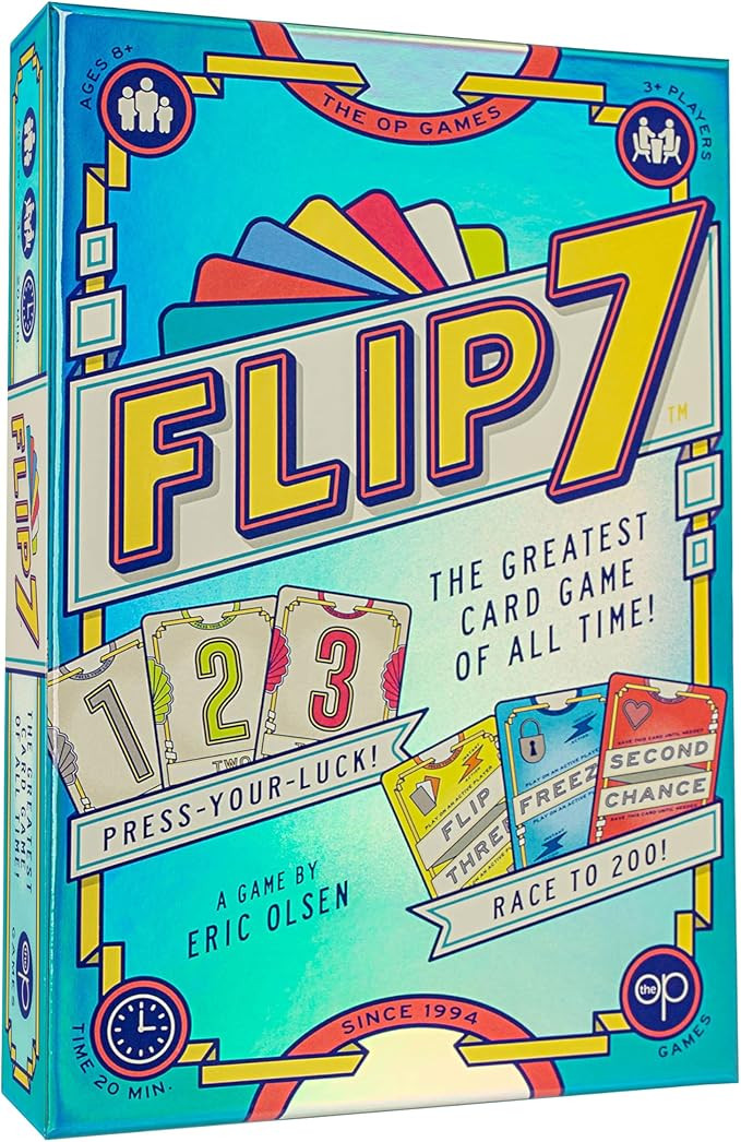 Flip 7, The Ultimate Blend of Press Your Luck and Strategy, Fast-Paced Addictive Card Game, Quick... | Amazon (UK)