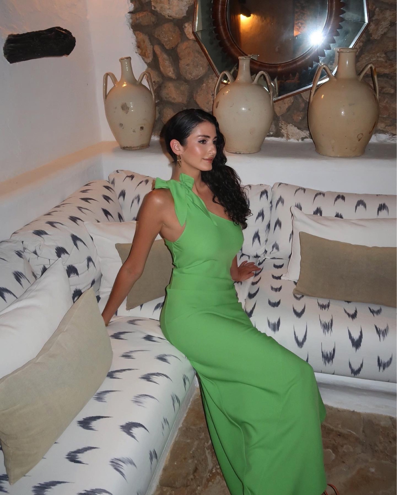 This green asymmetric Cult Gaia dress is the perfect material to survive the summer heat 

#LTKstyletip #LTKsalealert #LTKFind