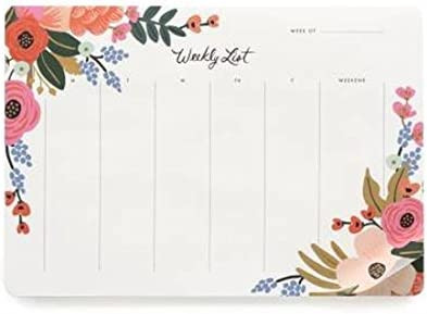 Rifle Paper Co. Lively Floral Weekly Planner Desk Pad Mouse Pad | Amazon (US)