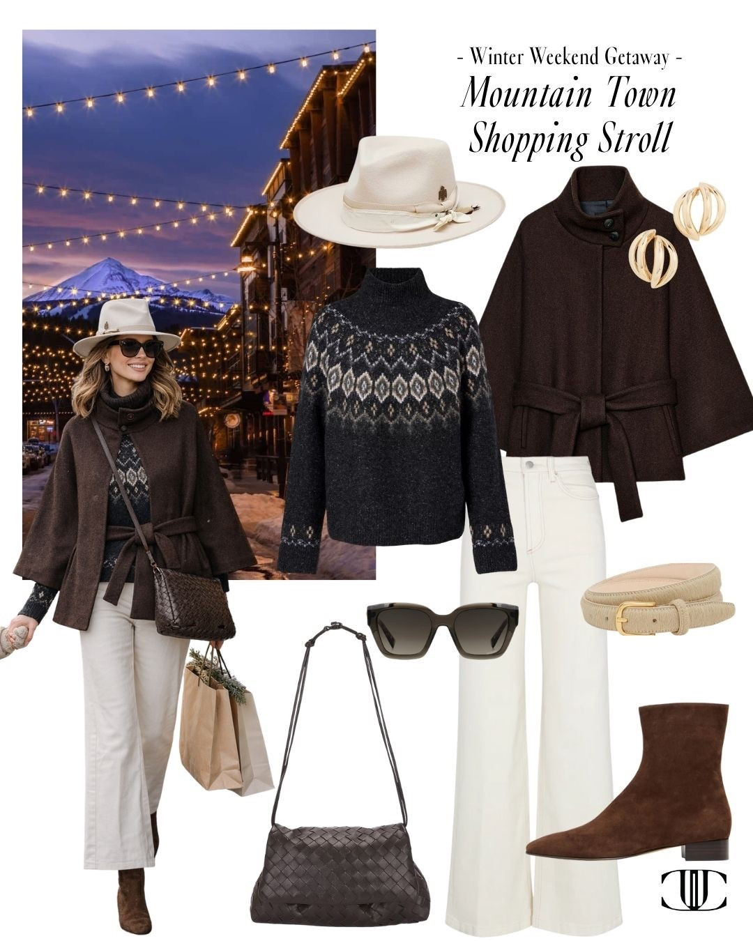 Winter weekend, styled. ❄️ From scenic mountain hikes and cozy fireside cocktail hours to laid-back shopping strolls in town, this edit covers every moment of a cold-weather escape. Think warm layers, polished knits, chic outerwear, and comfortable shoes you’ll actually want to wear all weekend. Save this for your next getaway and tap to shop each head-to-toe look. ✨

#LTKStyle #WinterGetaway #WeekendOutfits #ColdWeatherStyle #TravelStyle #CozyChic #WhatToWear #LTKFinds #WinterLayers
 

 

#LTKootd #LTKTravel #LTKOver40