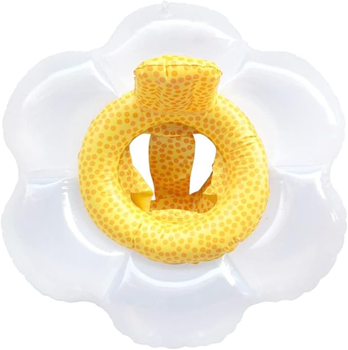 Baby Swimming Float, Inflatable Swim Ring Cute Floaties with Seat and Handle Pool Floats Toys Fun... | Amazon (US)